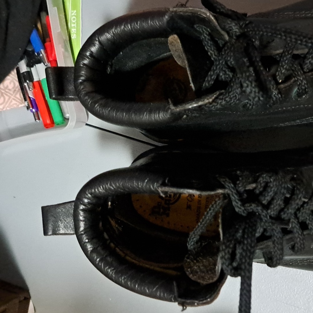 Doc Martins 6( 11" from toe to heal) I bought for size 6.5 to big. - Picture 2 of 8